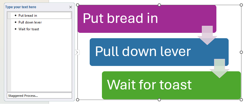 SmartArt example in Word